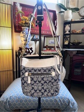 Y2K Vintage Coach Signature Denim C Duffle Convertible Bag